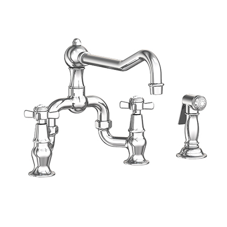 || Side 9451-1 Fairfield - Bridge Newport - Brass Spray with - Faucet Kitchen