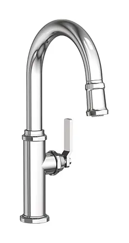 HEANEY PULL DOWN PREP FAUCET WITH PADDLE HANDLE